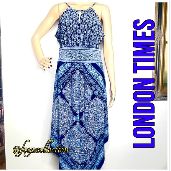 London Times Dresses & Skirts - FOR BUNDLES ONLY LIKE NEW HALTER COLLAR V cut hem Q-18